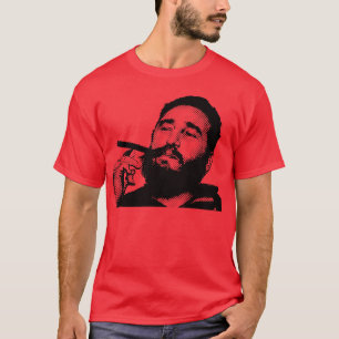 Unga Fidel med en cigarrt-skjorta Tee Shirt