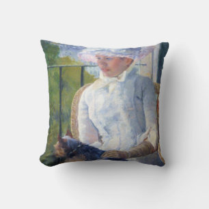 Unga flicka och hennes hund, Mary Cassatt Kudde