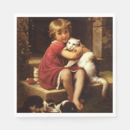 Unga flickans favoritkatt (Perrault) Pappersservett