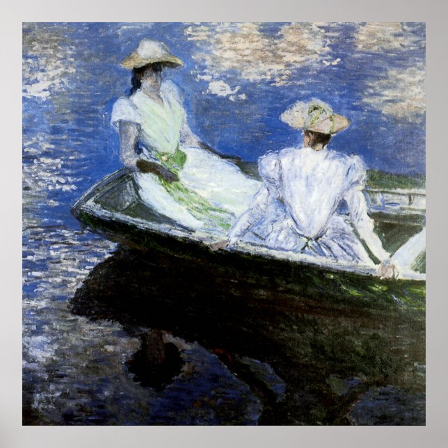 Unga flickor i Rwing Boat Poster (Framsidan)