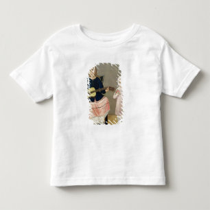 Unga flickor med en guitar och ett barn med en t-shirt