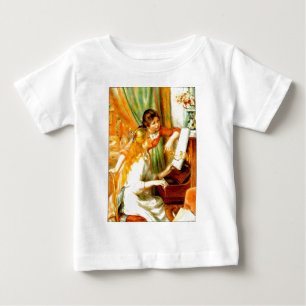 Unga flickor på Piano T-shirt