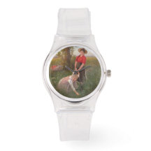 Unga flickor Picking Flowers