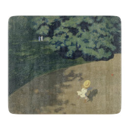 Unga flickor som springer efter en röd Boll (barnd