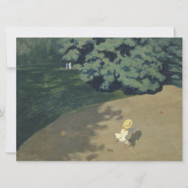 Unga flickor som springer efter en röd Boll (barnd Kort