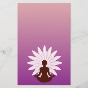 Unga flickor som tränar yoga flygblad