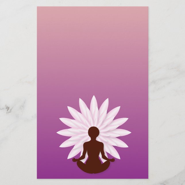 Unga flickor som tränar yoga flygblad (Framsidan)