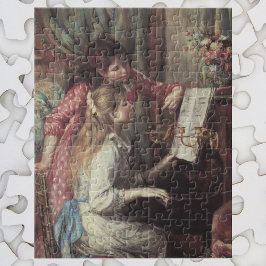 Unga flickor vid Piano av Pierre Renoir Pussel