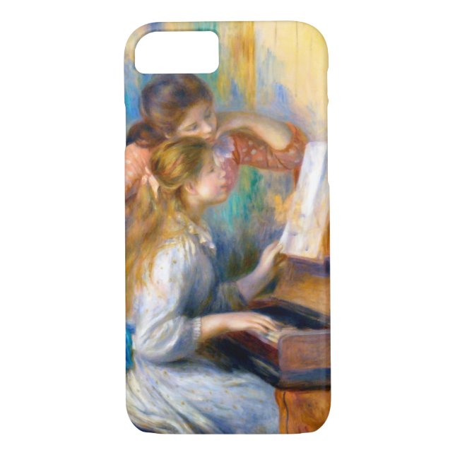 Unga flickor vid Piano, Renoir Case-Mate iPhone Skal (Baksida)