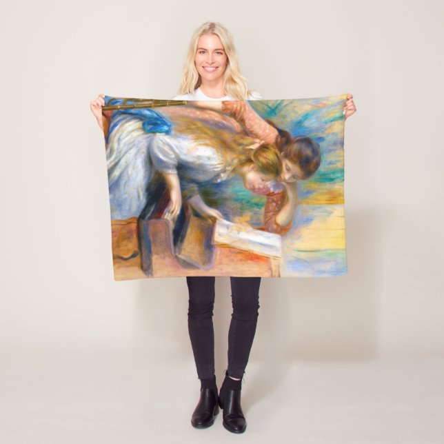 Unga flickor vid Piano, Renoir Fleecefilt (På plats)