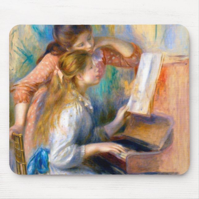 Unga flickor vid Piano, Renoir Musmatta (Framsidan)
