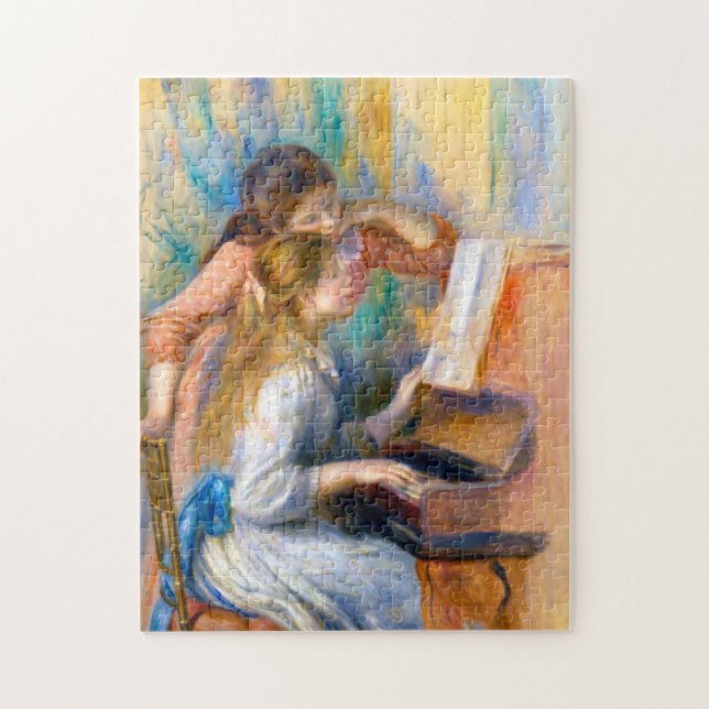 Unga flickor vid Piano, Renoir Pussel (Vertikal)