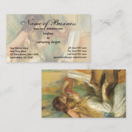 Unga flickor vid pianot av Pierre Auguste Renoir Visitkort