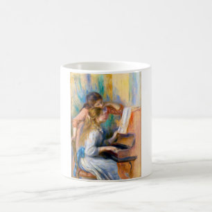 Unga flickor vid pianot, Renoir Kaffemugg