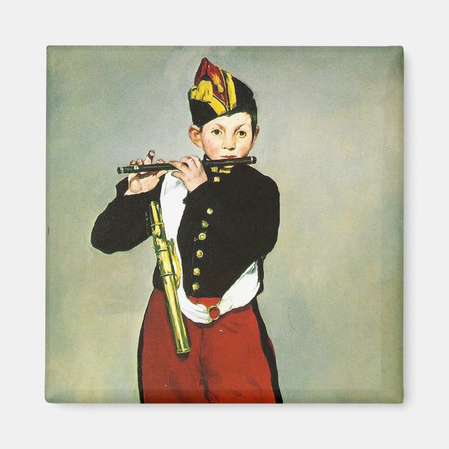 Unga flöjtist, eller Fiferen Edouard Manet  Magnet (Framsidan)
