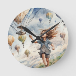 Unga flygande drakar rund klocka