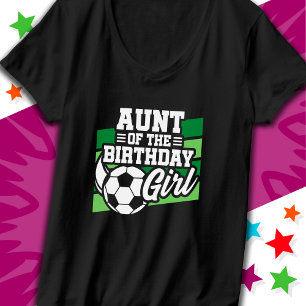 Unga fotbollsspelare Party Moster i Birthday Girl T Shirt