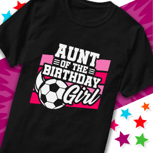 Unga fotbollsspelare Party Moster i Birthday Girl T Shirt