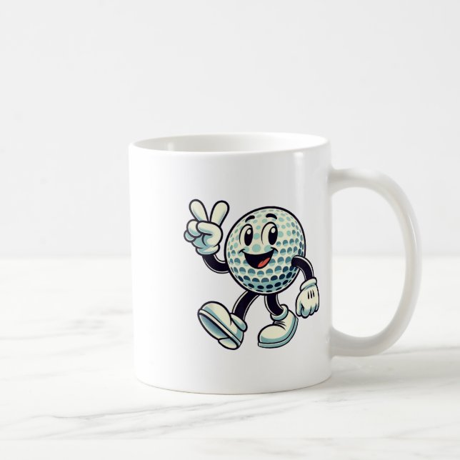 Unga golfspelare pojkar golf rolig  kaffemugg (Höger)