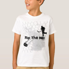 Unga Hockey Rip the Net Hockey Player New T Shirt