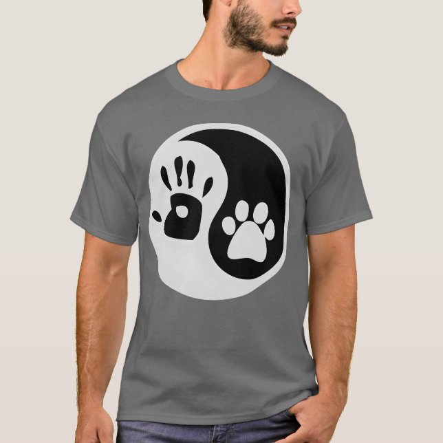 Unga hund-vänretro från tass t shirt (Framsida)