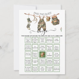 Unga jägare av jaktkameror Hitta gästen BINGO Inbjudningar