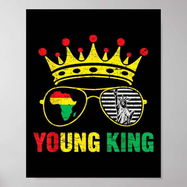 Unga Junttonde 1865 Kung Fria Afrika 19 juni Poster (Framsidan)