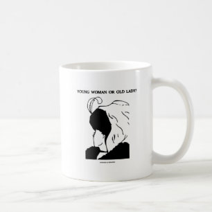 Unga kvinnor eller gamla Dam? (Optisk bild) Kaffemugg