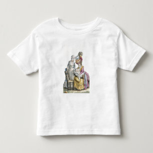 Unga kvinnor i en press "a la Levite" ammar Tee Shirt