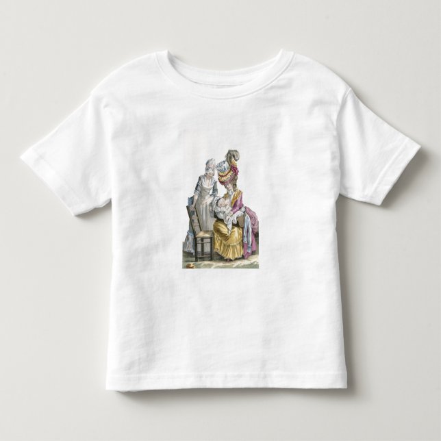 Unga kvinnor i en press "a la Levite" ammar Tee Shirt (Framsida)