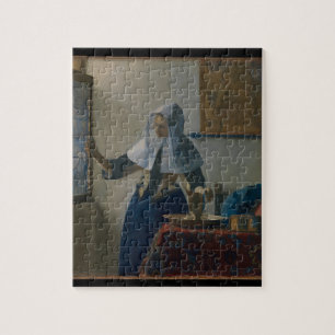 Unga kvinnor med Pitcher Vermeer Art Puzzle från Pussel