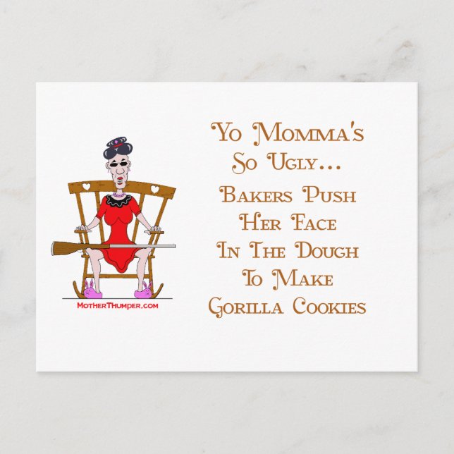 Unga mamma nr 05 vykort (Framsida)