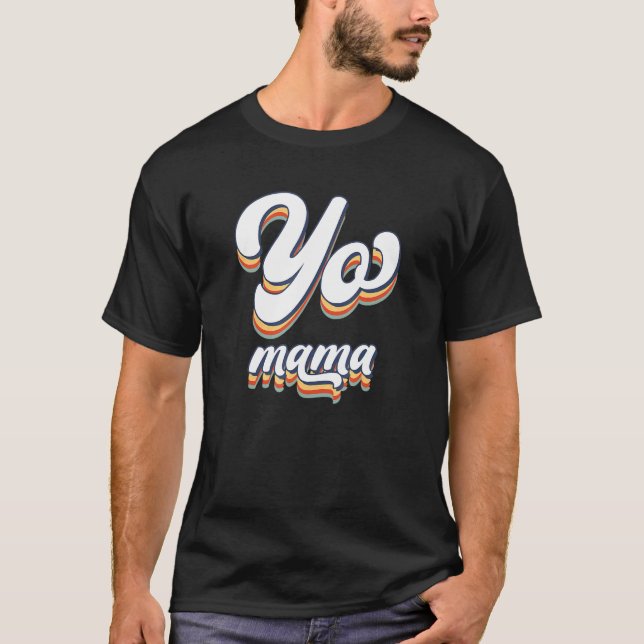 Unga Mamma Old Skool Stil 90's Hip hop Party T Shirt (Framsida)