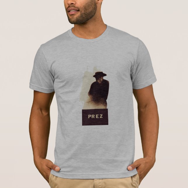 UNGA MÄNS "FÖR PREZ-" LESTER T-TRÖJA TEE SHIRT (Framsida)