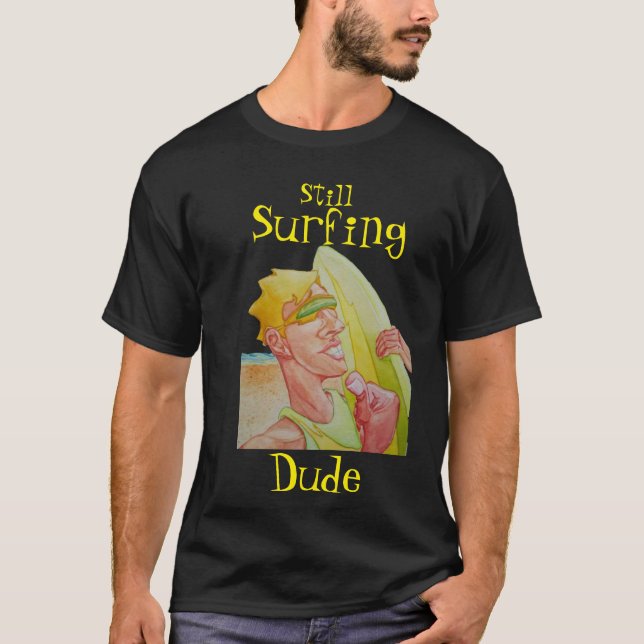 Unga mans surfande t-shirt (Framsida)