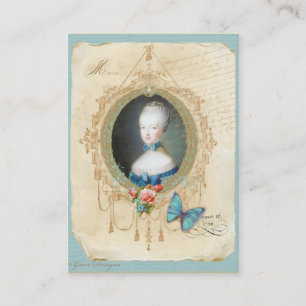 Unga Marie Antoinette-Affärskort Visitkort