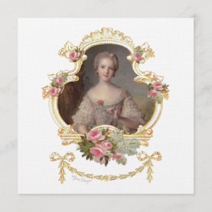 Unga Marie Antoinette-inbjudningskort Inbjudningar