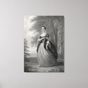 Unga Martha Washington 1863 Canvastryck