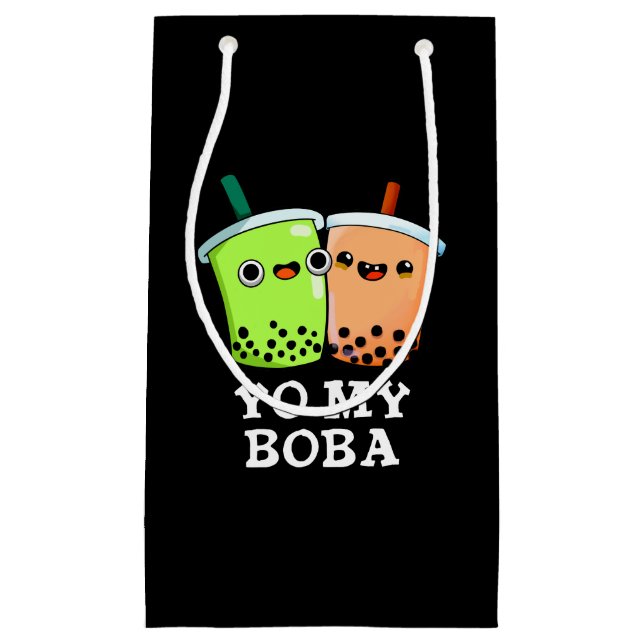 Unga min Boba Funny Boba Tea Pun Mörk BG (Framsidan)