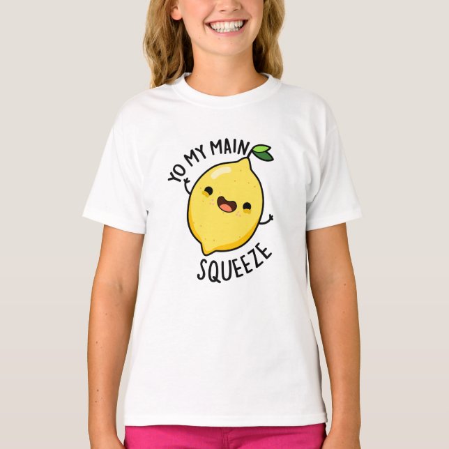 Unga min huvudsögla Lemon Pun T Shirt (Framsida)