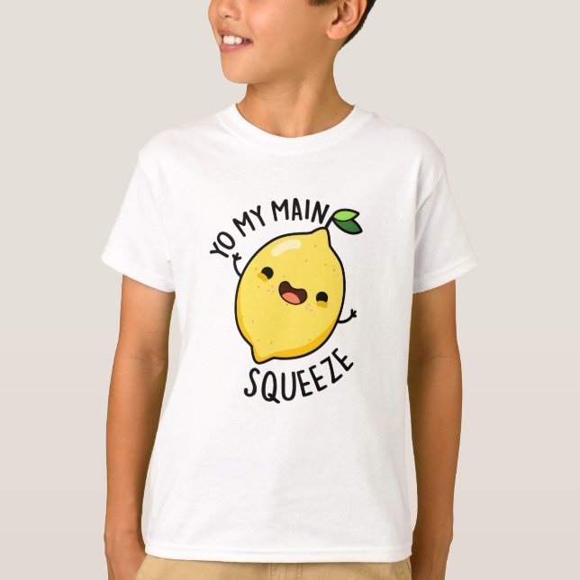 Unga min huvudsögla Lemon Pun T Shirt (Framsida)