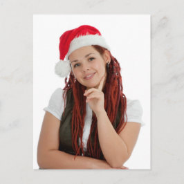 Unga, moderna julklappar på vit bakgrund. helg vykort