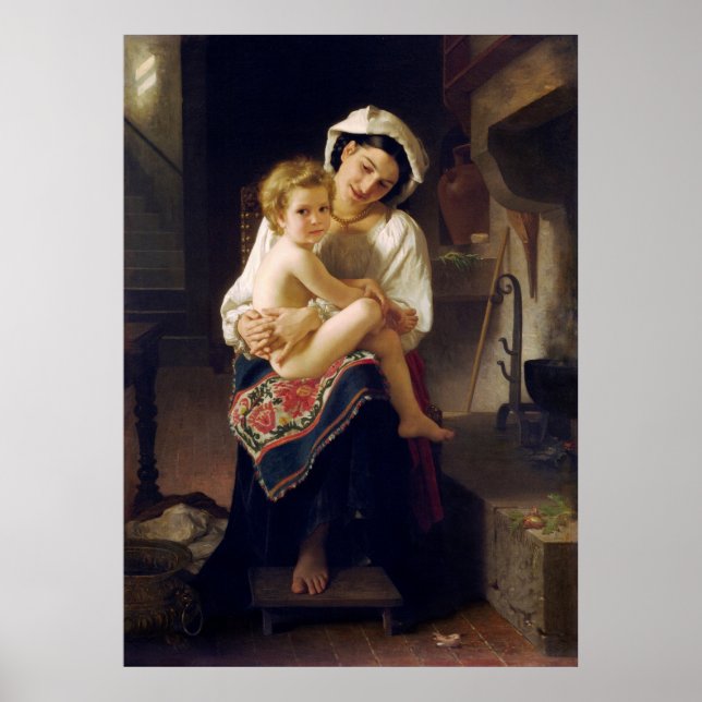 Unga Mor som bor i hennes barn Poster (Framsidan)