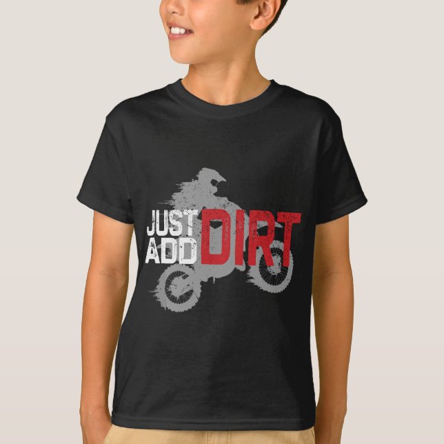 Unga motorcross, Boys Dirt Bike, Dirtcycle, Dirt T Shirt (Framsida)