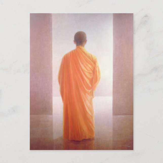 Unga Munk tillbaka vy över Vietnam Vykort (Framsida)