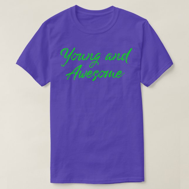 Unga och Fantastisk Handwrite Novelty Streetwear T Shirt (Design framsida)
