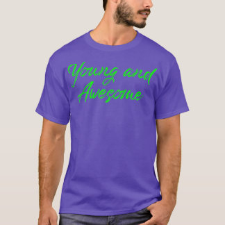 Unga och Fantastisk Handwrite Novelty Streetwear T Shirt