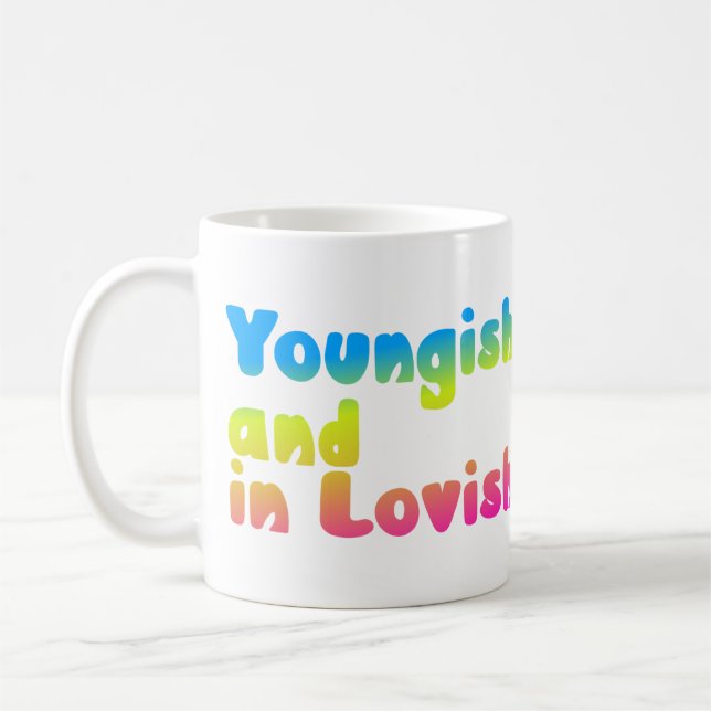 Unga och i kärlek, eller yngska och i lovish kaffemugg (Vänster)