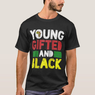 Unga och svart afrikansk stolthet Svarta historiem T Shirt