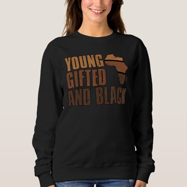 Unga och svart flicka Melanin Drottning Flicka Bar T Shirt (Framsida)